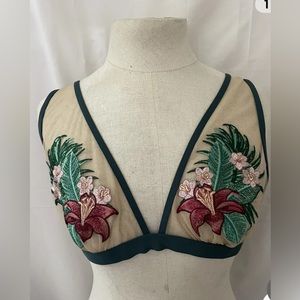 Nice Envya Women Mesh Top /bathing suit  (Top Only) size M